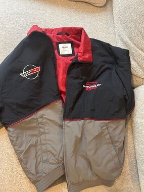 Hollister Black, Gray & Red Chevrolet Racing Jacket